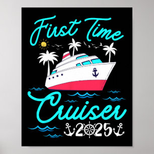 Poster Croisiériste pour la première fois Vacances en fam