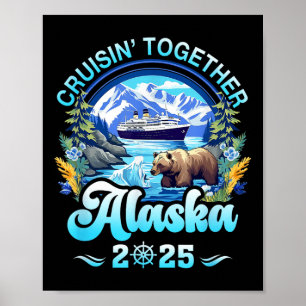 Poster Croisin Ensemble Famille Alaska Ami Alaska Cruis