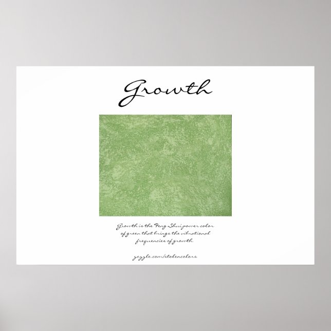Poster Croissance - Feng Shui Green (Devant)
