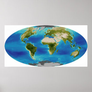 Poster Croissance plante moyenne de la Terre