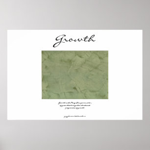Poster Croissance - Power Green - Feng Shui