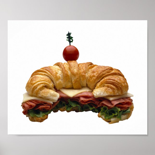 Poster Croissant Sandwich (Devant)