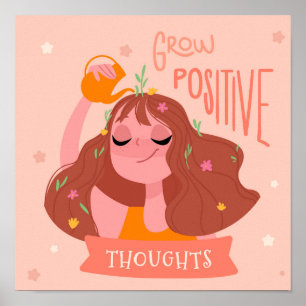 Poster Croître les idées positives