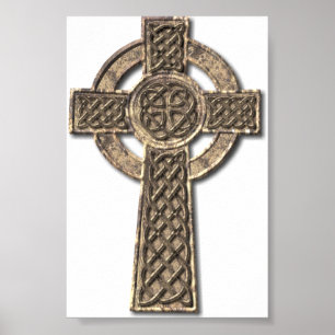 Poster Croix celtique - Pierre