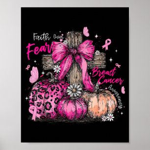 Poster Croix chrétienne à nœud papillon Coquette Foi sur