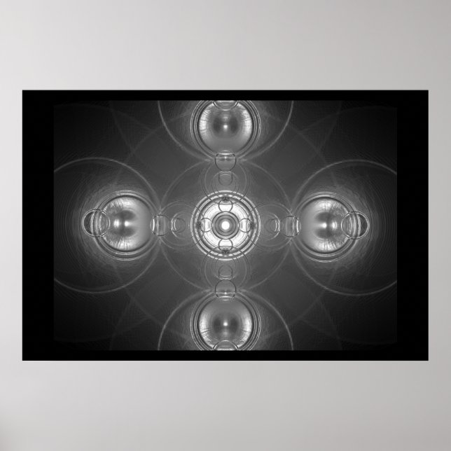 Poster Croix Chrome (Devant)