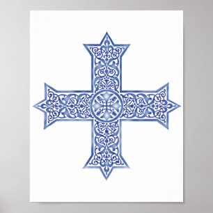 Poster Croix copte