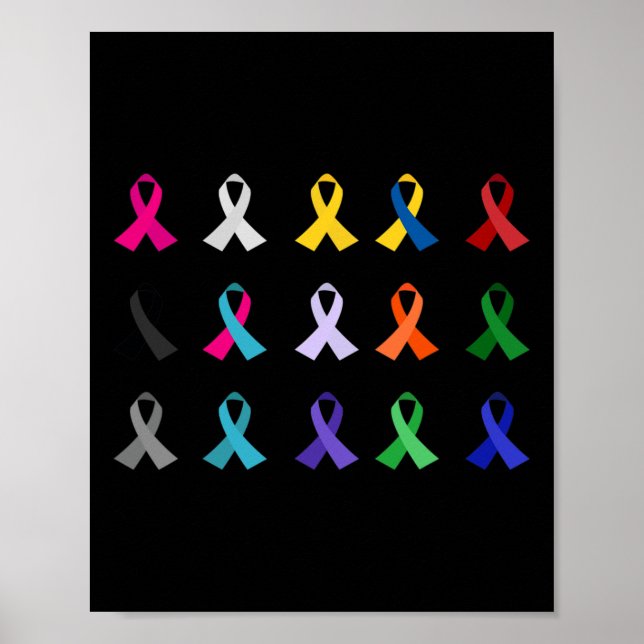 Poster Croix de la sensibilisation au cancer du monde Cos (Devant)