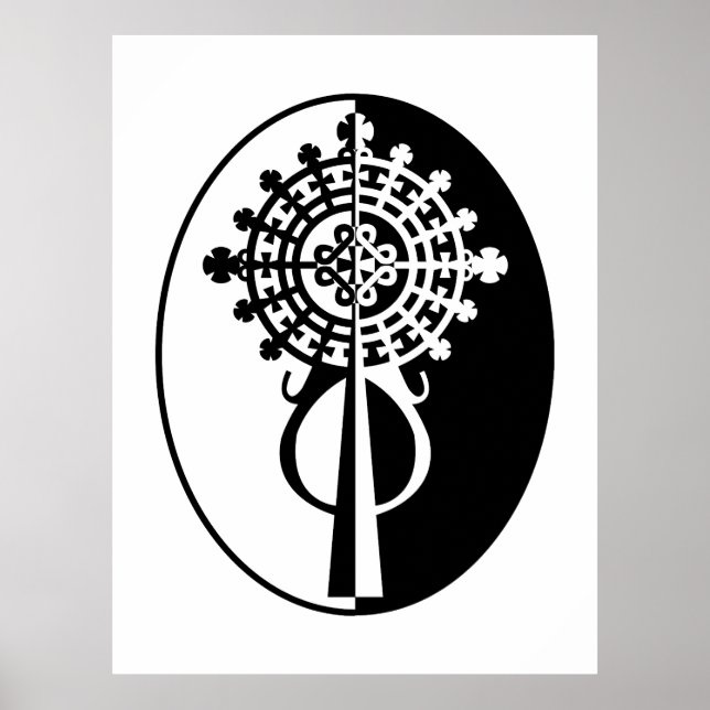 Poster Croix de procession éthiopienne-II (Devant)