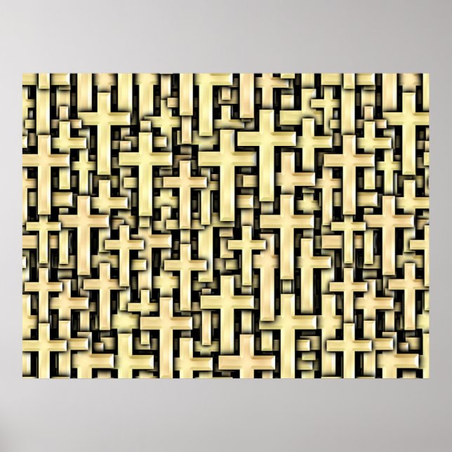 Poster Croix d'or (Devant)