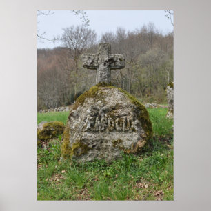 Poster Croix en pierre de saint Pardoux