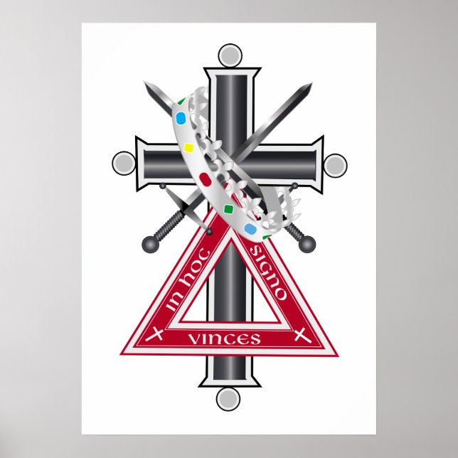 Poster Croix freemasonique (Devant)