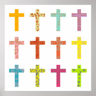 Poster Croix modelées