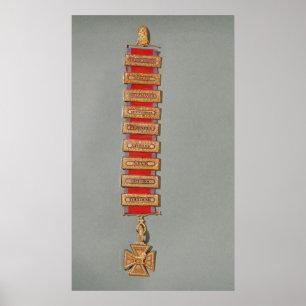 Poster Croix péninsulaire d'or, c.1813
