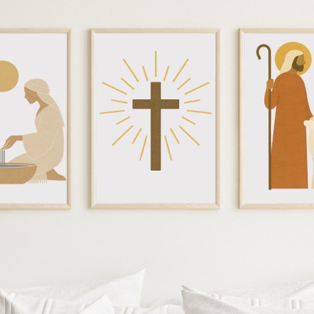 Poster Croix rayonnante (Créateur téléchargé)