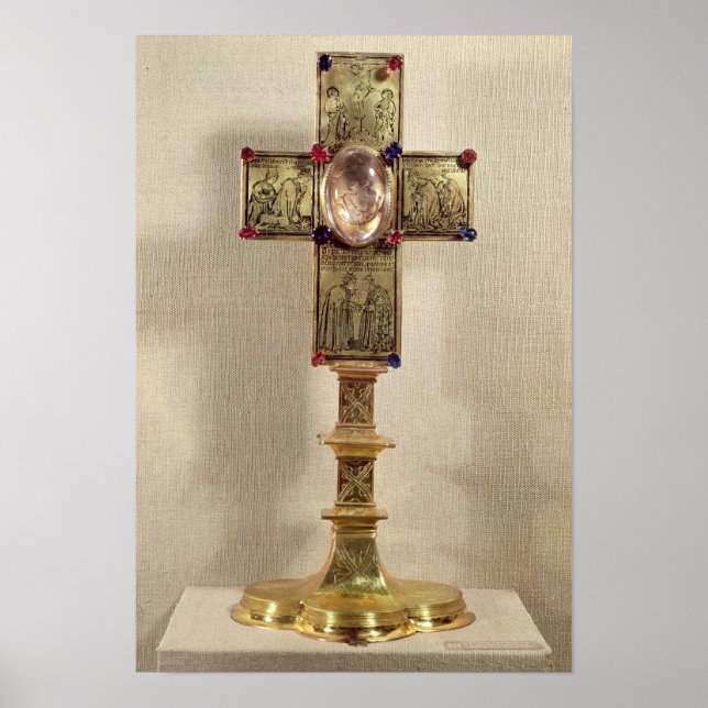 Poster Croix Reliquaire du Pape Urbain V 1368-78 (Devant)