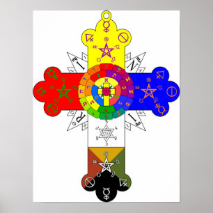 Poster Croix rose Lamen