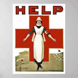 Poster Croix-Rouge australienne Première Guerre mondiale 