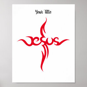Poster Croix Tribale De Jésus