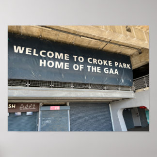 Poster Croke Park GAA Dublin Irlande Europe