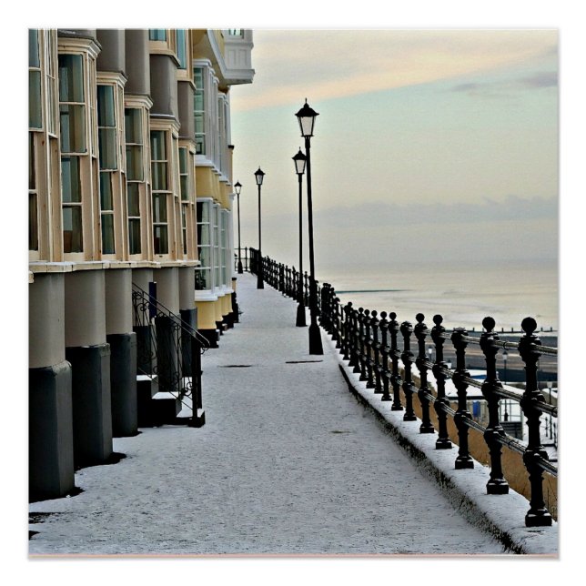 Poster Cromer en hiver. (Devant)
