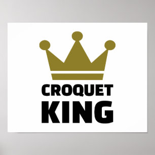 Poster Croquet king champion