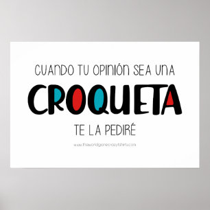 Poster Croqueta