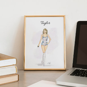 Poster Croquis de mode, taylor