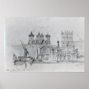 Poster Croquis de Westminster, 1860