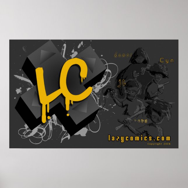 Poster Croquis LC LazyComics (Devant)
