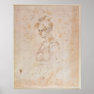 Poster Croquis W.41 d'une femme