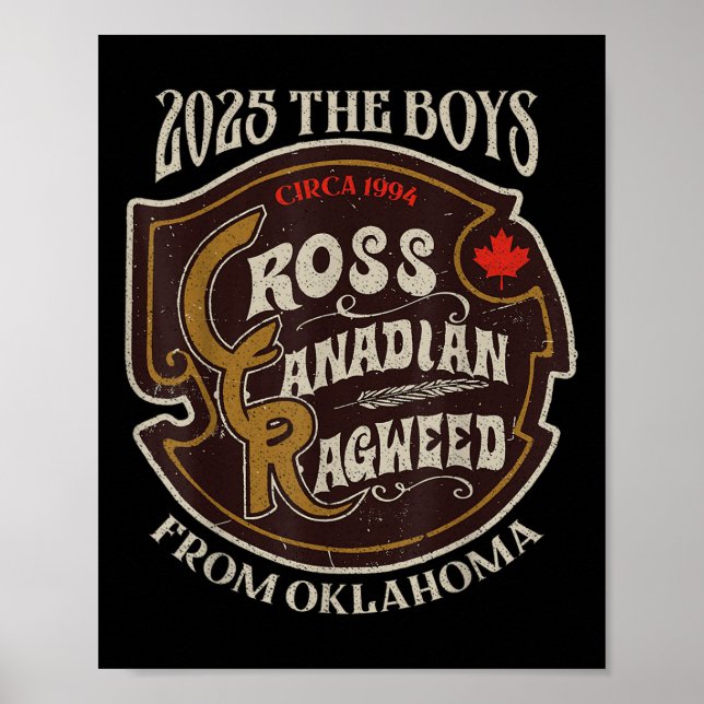 Poster Cross Canadian Ragweed The Boys From Oklahoma Conc (Devant)