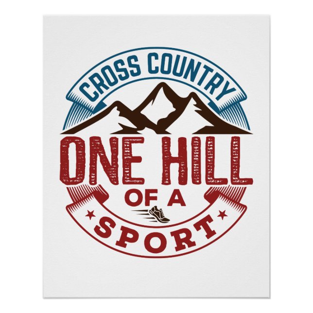 Poster Cross Country Une colline d'un sport (Devant)