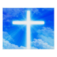 Cross of Light Jesus Christ Customizable Christian