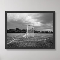 Crosse de Lacrosse sur Fond Noir et Blanc