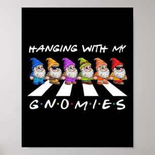 Poster Crosswalk Fun noël suspendu avec mes gnomies Fr