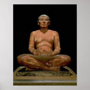 Poster Crouching Scribe Statue