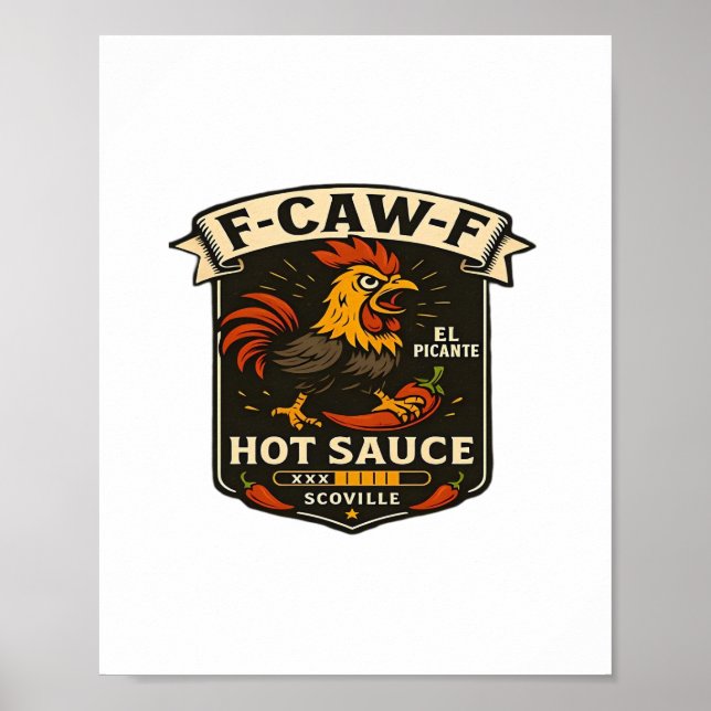 Poster Crow Humor Funny Gothic F-Caw-F (Devant)