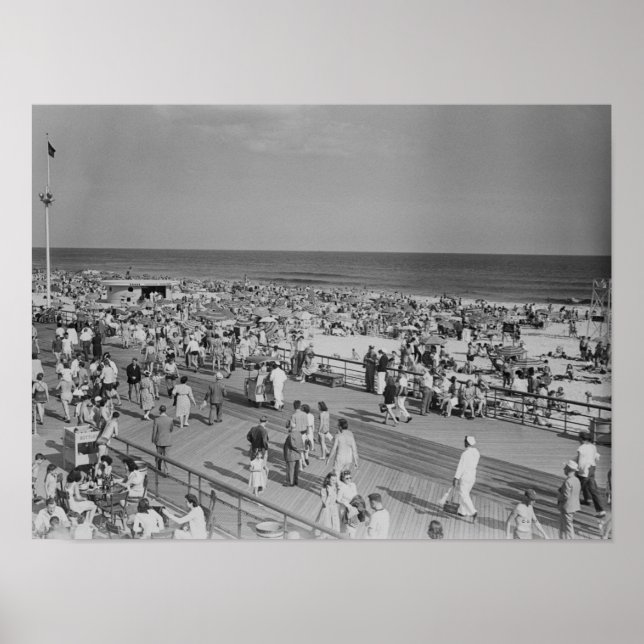Poster Crowd Beach (Devant)