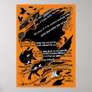 Poster Crows à l'affiche de Lochranza (orange)