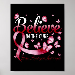 Poster Croyez En La Cerveau Cure Aneurysme Sensibilisatio
