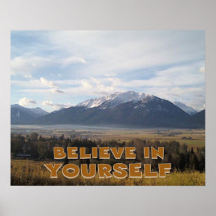 Poster Croyez en vous-même, soyez positif