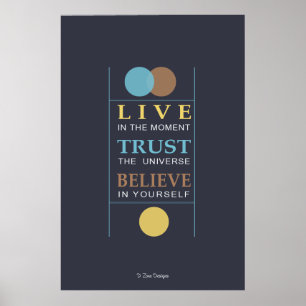 Poster Croyez l'affiche spirituelle inspirée de citation
