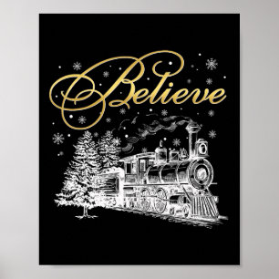 Poster Croyez Noël Pôle Nord Express Polaire All Abr
