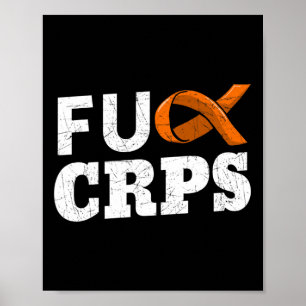 Poster Crps Orange Ruban Causalgie Reflex Neurovasculaire