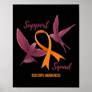Poster Crps Rsd Sensibilisation Guerrier Survivant Soutie