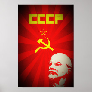 Poster cru communiste soviétique f de propagande de