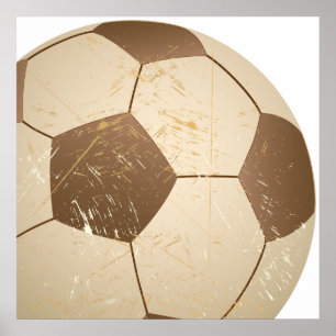 Poster cru de ballon de football