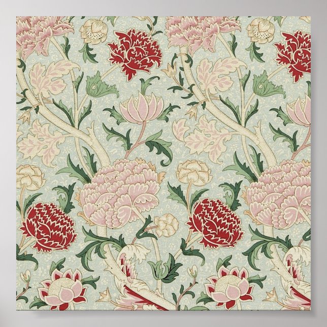 Poster Cru floral de Pre-Raphaelite de William Morris (Devant)