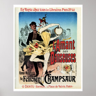 Poster Cru l'amant de l'annonce de livre de ballerines